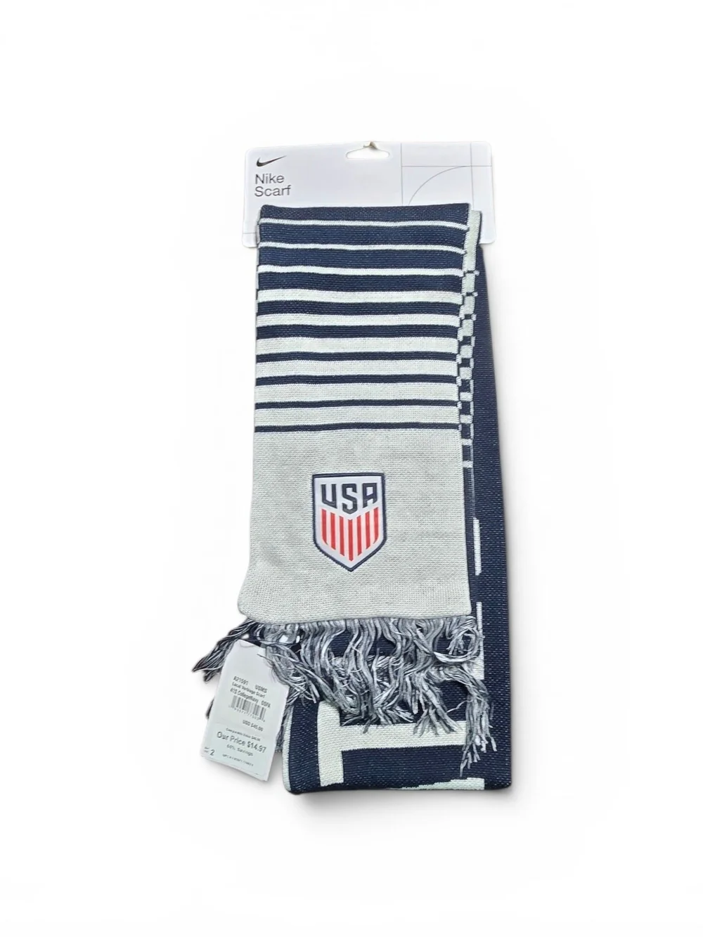 Olympics Nike USA Navy and Gray Soccer Scarf